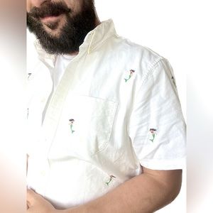 Mermaid Stitched Casual Button Up